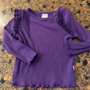Little Sleepies Purple Long Sleeve Ribbed Tee